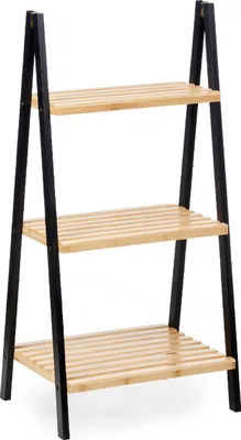 Immagine prodotto di Mensole da bagno Berilo WR5504-3-430 Nero Naturale 40,3 x 81,5 x 30 cm