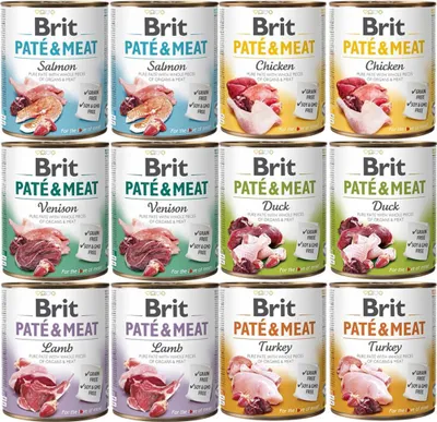Produktbild von BRIT Paté & Meat mit Lammfleisch - Nassfutter für Hunde - 800g
