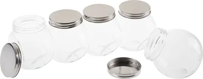 Produktbild von VBS Vorratsglas / Bonbonglas, 5 Stück 650 ml