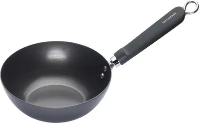 Obrázok produktu pre KitchenCraft: World of Flavours - Malá panvica wok vhodná na indukciu, uhlíková oceľ, nepriľnavý povrch, 20 cm
