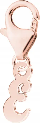 Produktbild von Vergoldeter Anhänger mit Anfangsbuchstaben Symbol Buchstabe Initiale E 925 Silber