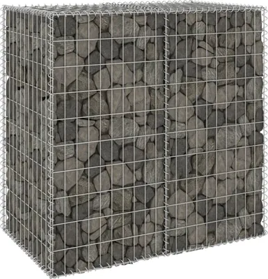 Produktbild von Gabionenwand mit Abdeckung Verzinkter Stahl 100x60x100 cm , Drahtzäune Design 2024