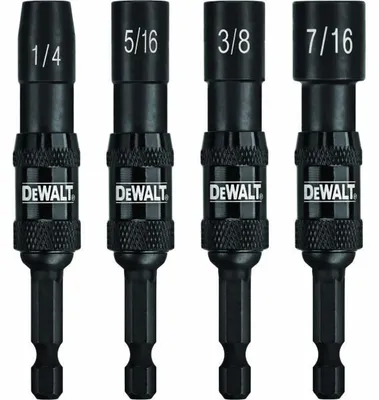 Zdjęcie produktu dla Zestaw wkrętaków nasadowych DeWalt DWPVTDRV 4, wpływający na efektywność pracy, z magnetycznym uchwytem