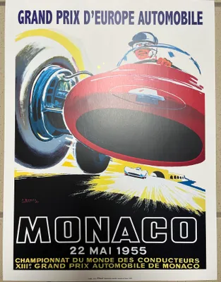 Produktbild von Monaco – Grand Prix 1955 – Poster, 30x40 cm