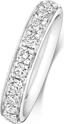 Produktbild von 18 Karat (750) Weißgold Eternity Damen - Diamant Trauring/Ehering/Hochzeitsring Brillant-Schliff 0.77 Karat G - SI1, 54 (17.2); TRS1871818KWRSN