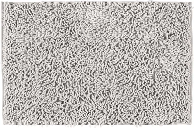 Produktbild von WENKO Bade Matte Vorleger Teppich Dusche Teppich 80x50 cm Chenille Grey Gäste WC