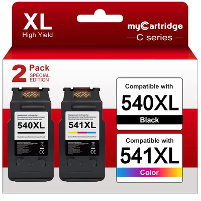 Produktbild von MYCARTRIDGE PHOEVER PG-540 CL-541 540XL 541XL Multipack Ersatz für Canon Druckerpatronen 540 541 XL,für Canon TS5150 Druckerpatronen für Pixma MG3650S TS5151 TS5100 MG3650(2-Pack