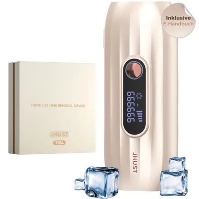 Produktbild von JHUST IPL Geräte Haarentfernung mit Kühlfunktion, 999.999 Lichtimpulse, IPL Gerät zur Haarpflege für Damen & Herren, 5 Energiestufen für Gesicht, Biki