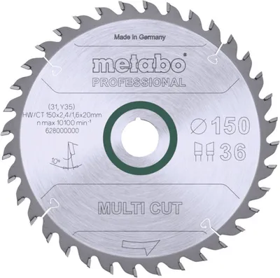 Produktbild von Metabo Sägeblatt multi cut - professional WZ 10°