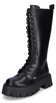 Produktbild von Buffalo Damen Stiefel Aspen Lace Up Hi schwarz
