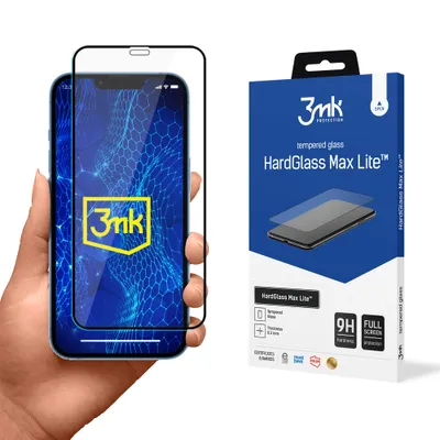 Produktbild von 3mk Display Gehärtetes Glas HardGlass Max Lite für Apple iPhone 13 Mini 0,3mm 9H