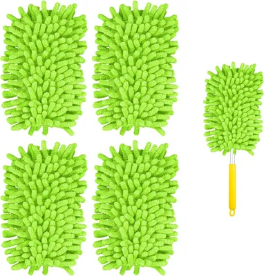 Produktbild von 4 Stück Mikrofaser Staubwedel Nachfüllungen für Handstaubwedel – Kompatibel mit Swiffer für effektive Reinigung