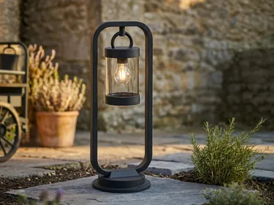 Produktbild von LED Wegeleuchte, Laterne zur Gartenbeleuchtung, Wegbeleuchtung Anthrazit, 60cm