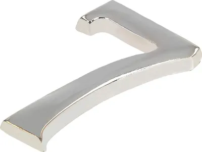 Immagine prodotto di KOTARBAU® Numero "7" cromato autoadesivo da 5 cm in ottone per porte d'ingresso