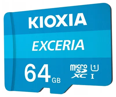 Image de KIOXIA Exceria microSD card 64GB M203, UHS-I U1 Class 10
