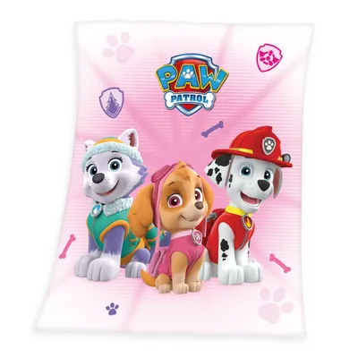 Produktbild von Paw Patrol Soft-Peach-Decke, 130x160cm