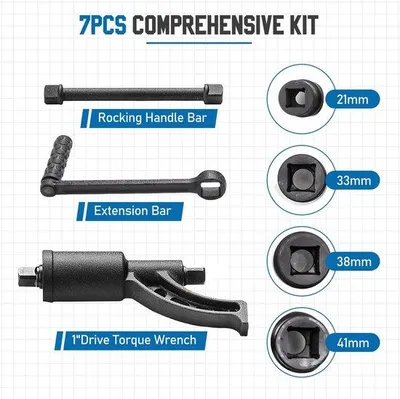 Produktbild von Famanu Drehmomentmultiplikator-Schlüssel mit 11 Teilen - Heavy Duty