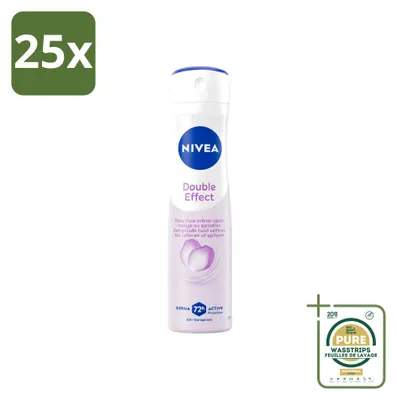 Produktbild von 25 x NIVEA Double Effect Anti-Transpirant Spray - 150 ml - Vorratspackung - 25 Stücke