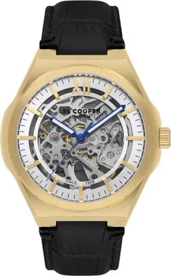 Produktbild von Herrenuhr LEE COOPER LC08050.131 in schwarz, modisch als Geschenk.