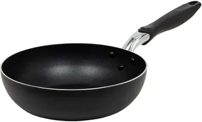 Obrázek produktu pro Resto Kitchenware 93603, Kulatý, Wok / Stir-fry pánev, Černá, PFLUON, 220 °C, Hliník