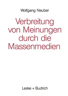 Immagine prodotto di Verbreitung von Meinungen durch die Massenmedien