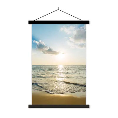 Produktbild von MuchoWow® Textilposter Meer - Sommer - Strand 40x60 cm mit schwarzem Rahmen - Wanddekorationen