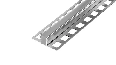 Obrázek produktu pro DL9 dilatační lišta ACARA, nerez V2A+EPDM guma šedá, 10 mm, 2,5 m