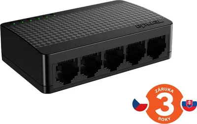 Obrázok produktu pre Tenda SG105M - 5x Gigabit Desktop Ethernet Mini Switch, 10/100/1000 Mb/s, 10Gb/s, fanless