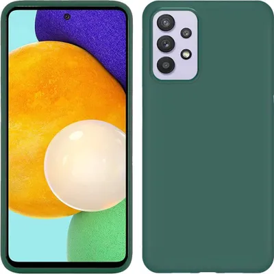 Produktbild von Galaxy A52 5G Hülle, LaimTop Flüssig Silikon Soft Gummi Schutzhülle für Samsung Galaxy A52 5G / A52 4G Nachtgrün
