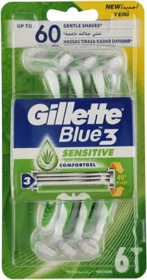 Zdjęcie produktu dla Gillette Blue3 Sensitive maszynki do golenia 6 sztuk