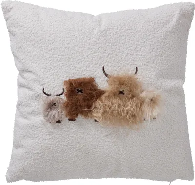 Productafbeelding van Decoratief kussen "Familie" 45x45 cm – crème, H&L