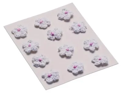 Produktbild von Dekorative Blüten, 18 mm, weiß, 12 Stück – Brewis