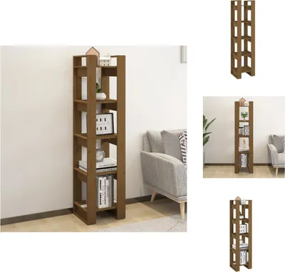 Produktbild von vidaXL Bücherregal/Raumteiler Honigbraun 41x35x160cm Massivholz Kiefer -  Bücherregale & Bücherschränke