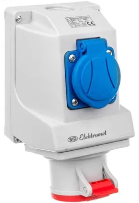 Obrázek produktu pro Zásuvka 380 V + 230 V ELEKTROMET GSC-16A/4