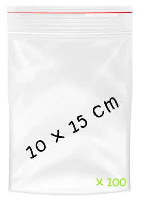 Produktbild von Transparente LDPE-Schnellverschlussbeutel mit Eurolochung 100x150mm – Ideal für sichere Verpackung, 100 Stück