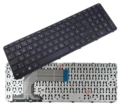 Produktbild von Original Laptop Tastatur QWERTZ mit Rahmen für HP Pavilion 17-e066SF 17-e116dx 17-e101sa 17-E045eg 17-e00ed 17-e129sgs / Deutsches Tastaturlayout DE