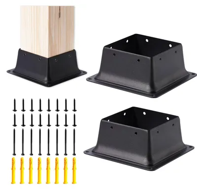 Immagine prodotto di Set di 2 basi di supporto per pali in legno