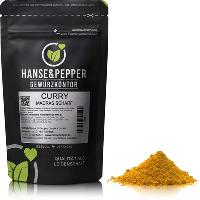Produktbild von 250g Curry Indisch Madras - Scharf
