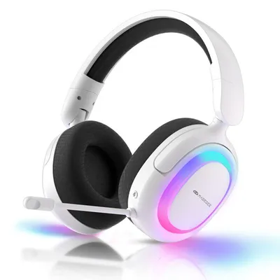 Produktbild von Kabelloses Gaming Headset RGB, Bluetooth 5.3/2.4G/3.5mm, 50mm Treiber, Noise Cancelling Mikrofon, 20h Akku, Over Ear Kopfhörer