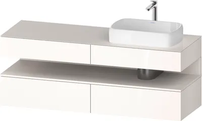 Produktbild von DURAVIT QA4778084220010 QAT KWTU WH Ek. 1600x550x600 Wß Hgl.