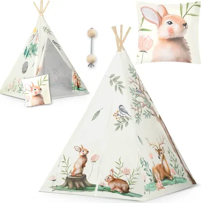Produktbild von Nukido Tipi-Zelt für Kinder - beige