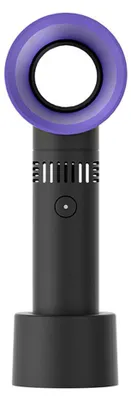 Produktbild von Tragbarer, handlicher Mini-Ventilator ohne Rotorblätter, USB-Anschluss, wiederaufladbar, leise, 3 Geschwindigkeitsstufen