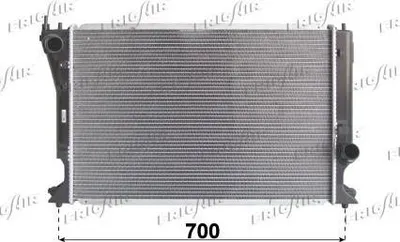 Produktbild von FRIGAIR 0115.3141 Kühler Wasserkühler Motorkühler für TOYOTA AVENSIS Kombi (T25) COROLLA Verso (ZER, ZZE12, R1) AVENSIS (T25) AVENSIS Stufenheck (T25)