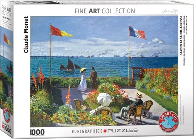 Image de Eurographics Puzzle Jardin à Sainte-Adresse - Monet, 1000 pièces, 6000-6039