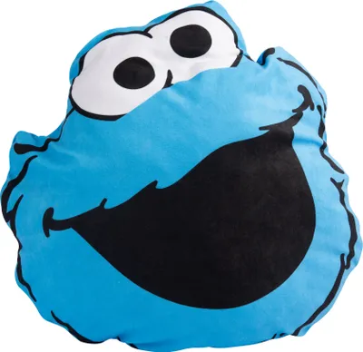 Produktbild von Sesamstraße Kissen - Krümelmonster Plüsch Dekokissen Blau 35 x 35 cm