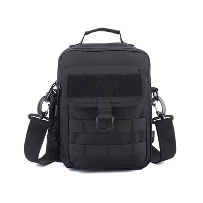 Produktbild von Taktische Multifunktionstasche in Schwarz - EDC Tasche nutzbar als Brusttasche, Schultertasche, Handtasche oder Umhängetasche