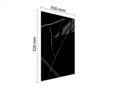 Image de Planche à découper en verre 35x52 Marbre