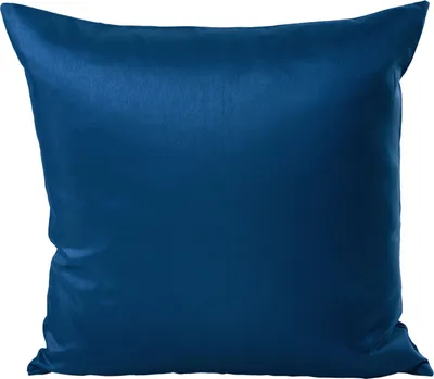 Produktbild von Kissenhülle Wildseide Optik uni 50x50 cm blau dunkel