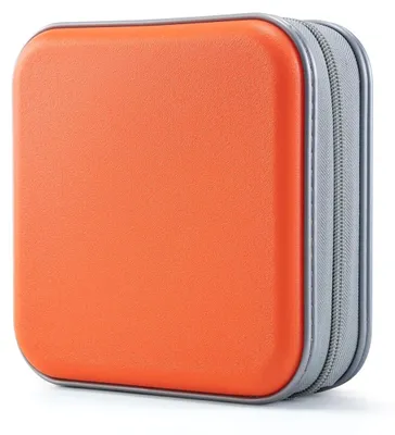 Immagine prodotto di Custodia per CD Portadischi DVD - Arancione - 48 dischi - Con cerniera