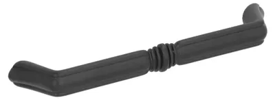 Zdjęcie produktu dla Klamka do mebli wykonana z zamaku, rozstaw otworów 128 mm, wykończenie: matowy, czarny lakier